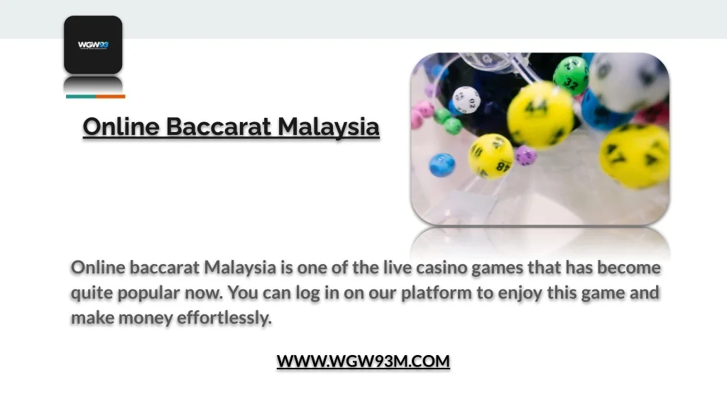 Online Baccarat Malaysia Guide Guide 2026